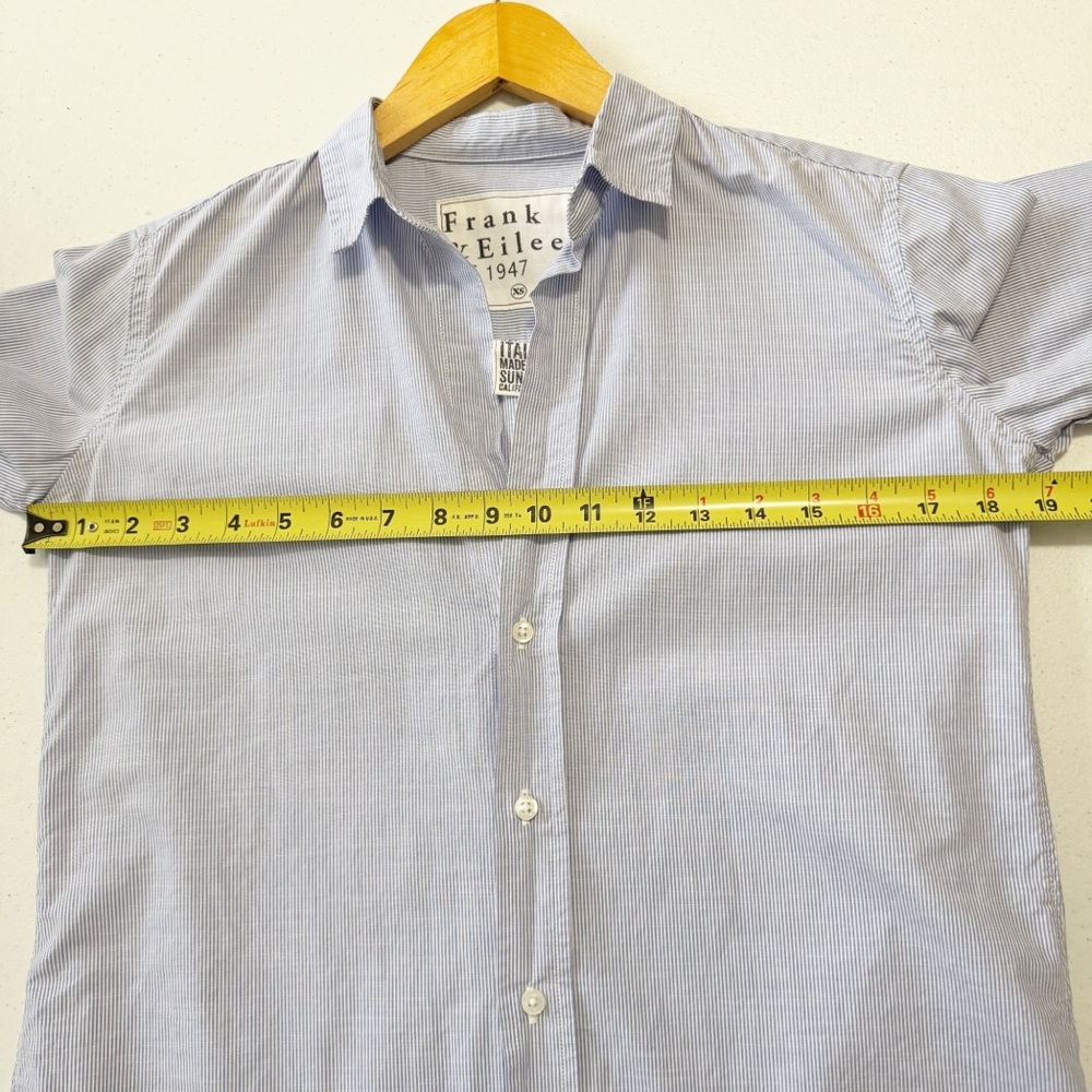Frank & Eileen Grayson Button Down Blue White XS - image 11